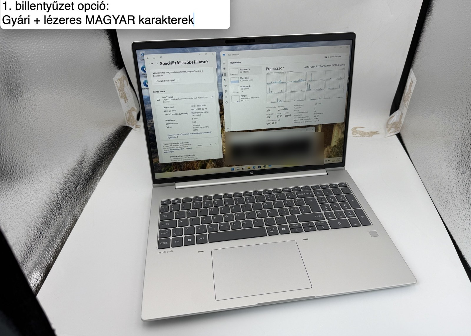 HP ProBook 4 G1a 16 colos üzleti laptop – termékfotó 2