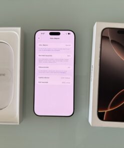Apple iPhone 16 Pro Max sivatagi titán színben, eredeti dobozzal és 96%-os akkumulátor-egészséggel