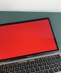 Apple MacBook Pro 13" 2020 i7 16GB/512GB asztroszürke – piros kijelzőteszt