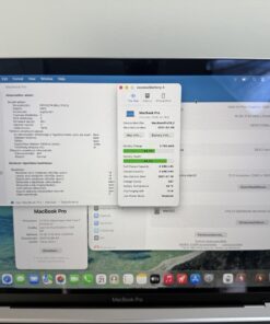 Apple MacBook Pro 13" 2020 i7 16GB/512GB asztroszürke – macOS Névjegy és akkumulátor-állapot (86,2%, 407 ciklus)