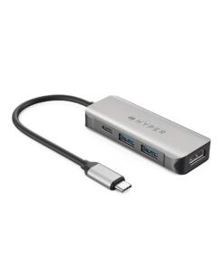 Hyper HyperDrive 4 az 1-ben USB-C hub – HDMI 4K60, 100 W PD, 2× USB-A