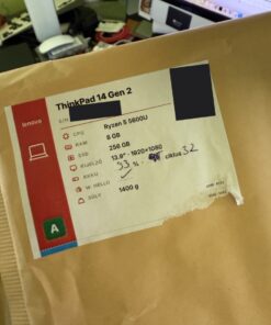 Lenovo ThinkPad L14 Gen 2 adatlap címke: Ryzen 5 5600U, 8 GB RAM, 256 GB SSD, 14 col FHD, Grade A