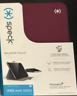 Speck Balance Folio kihajtható tok – iPad mini 6 (2021), meggyvörös