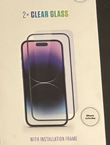 Spello 2 db-os kijelzővédő üvegfólia felhelyező kerettel – iPhone 14 Pro Max