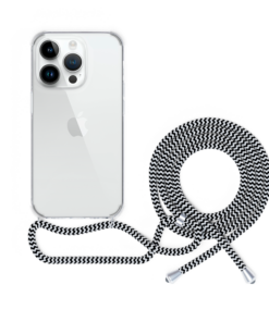 Spello Crossbody víztiszta szilikon tok vállpánttal – iPhone 15 Pro