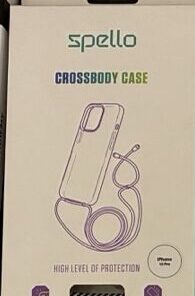Spello Crossbody víztiszta szilikon tok vállpánttal – iPhone 15 Pro