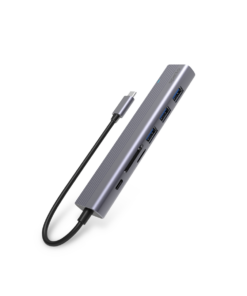 Spello USB-C Hub Slim 7 az 1-ben – HDMI 4K, 2× USB-A, SD/microSD, 100 W PD